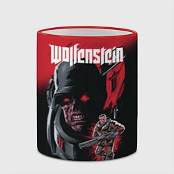 Кружка 3D Wolfenstein: Retro Poster, цвет: 3D-красный кант — фото 2