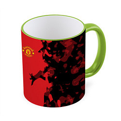 Кружка 3D FC Manchester United: Red Original, цвет: 3D-светло-зеленый кант