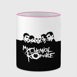 Кружка 3D My Chemical Romance B&W, цвет: 3D-розовый кант — фото 2