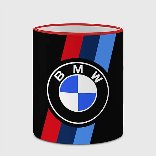 Кружка цветная BMW 2021 M SPORT БМВ М СПОРТ / 3D-Красный кант – фото 2
