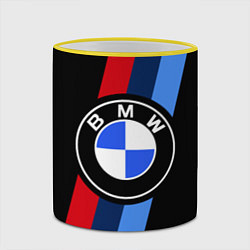 Кружка 3D BMW 2021 M SPORT БМВ М СПОРТ, цвет: 3D-желтый кант — фото 2