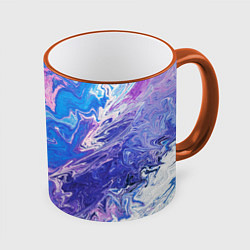 Кружка цветная Tie-Dye Blue & Violet