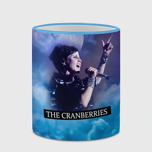 Кружка цветная The Cranberries / 3D-Небесно-голубой кант – фото 2