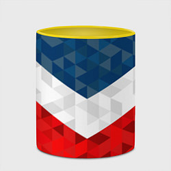 Кружка 3D Форма России, цвет: 3D-белый + желтый — фото 2