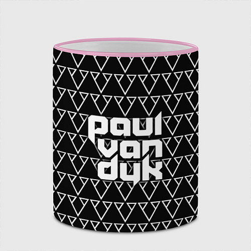 Кружка цветная Paul Van Dyk / 3D-Розовый кант – фото 2