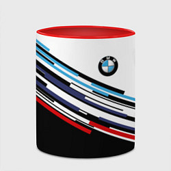 Кружка 3D BMW BRAND COLOR БМВ, цвет: 3D-белый + красный — фото 2