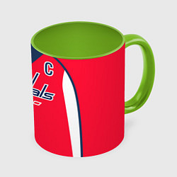 Кружка 3D Washington Capitals: Ovechkin Red, цвет: 3D-белый + светло-зеленый