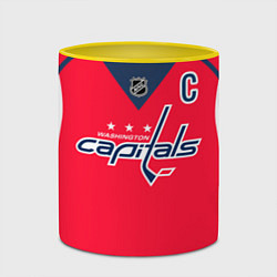 Кружка 3D Washington Capitals: Ovechkin Red, цвет: 3D-белый + желтый — фото 2