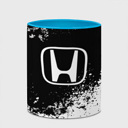 Кружка 3D Honda: Black Spray, цвет: 3D-белый + небесно-голубой — фото 2