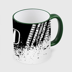 Кружка 3D Honda: Black Spray, цвет: 3D-зеленый кант