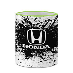 Кружка 3D Honda: Black Spray, цвет: 3D-светло-зеленый кант — фото 2