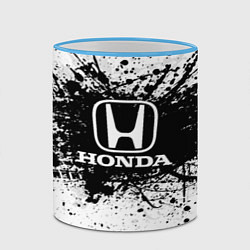 Кружка 3D Honda: Black Spray, цвет: 3D-небесно-голубой кант — фото 2