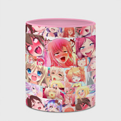 Кружка 3D Ahegao, цвет: 3D-белый + розовый — фото 2