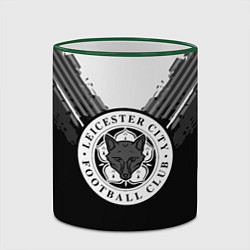 Кружка 3D FC Leicester City: Black Style, цвет: 3D-зеленый кант — фото 2