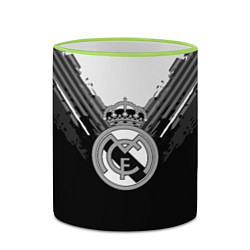 Кружка 3D FC Real Madrid: Black Style, цвет: 3D-светло-зеленый кант — фото 2