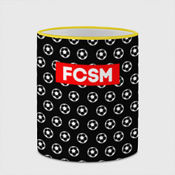 Кружка 3D FCSM Supreme, цвет: 3D-желтый кант — фото 2