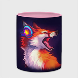 Кружка 3D Disco Fox, цвет: 3D-белый + розовый — фото 2