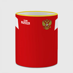 Кружка 3D Россия: Акинфеев ЧМ-2018, цвет: 3D-желтый кант — фото 2