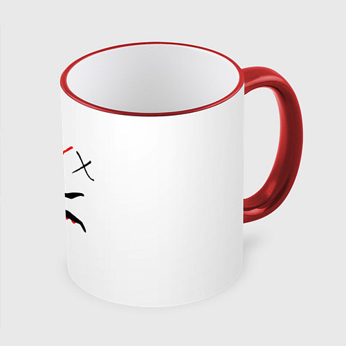 Кружка цветная ONYX / 3D-Красный кант – фото 1