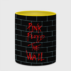 Кружка 3D Pink Floyd: The Wall, цвет: 3D-белый + желтый — фото 2