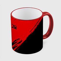 Кружка 3D USSR: Red Patriot, цвет: 3D-красный кант
