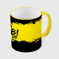 Кружка 3D Heja BVB 09, цвет: 3D-желтый кант