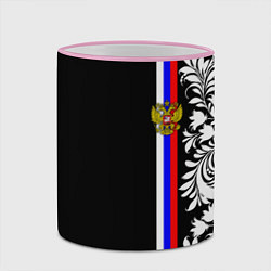 Кружка 3D Россия: цветочная коллекция, цвет: 3D-розовый кант — фото 2