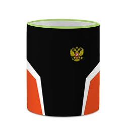 Кружка 3D Russia: Orange Sport, цвет: 3D-светло-зеленый кант — фото 2