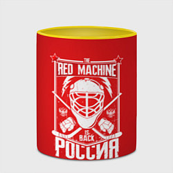 Кружка 3D Red machine is back, цвет: 3D-белый + желтый — фото 2