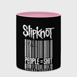 Кружка 3D Slipknot: People Shit, цвет: 3D-белый + розовый — фото 2