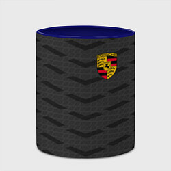 Кружка 3D Porsche: Grey Sport, цвет: 3D-белый + синий — фото 2