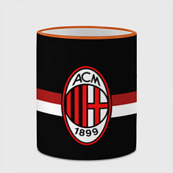Кружка 3D AC Milan 1899, цвет: 3D-оранжевый кант — фото 2