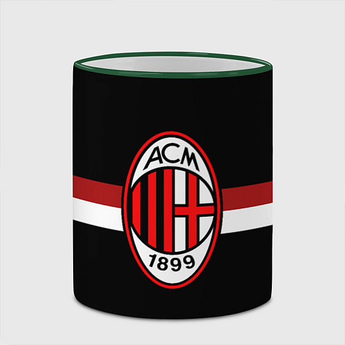 Кружка цветная AC Milan 1899 / 3D-Зеленый кант – фото 2