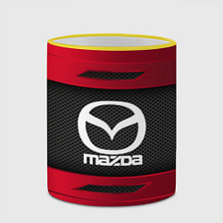 Кружка 3D Mazda Sport, цвет: 3D-желтый кант — фото 2