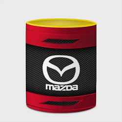 Кружка 3D Mazda Sport, цвет: 3D-белый + желтый — фото 2