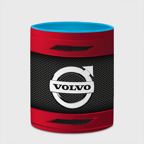 Кружка цветная Volvo Sport / 3D-Белый + небесно-голубой – фото 2
