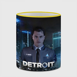 Кружка 3D Detroit: Connor, цвет: 3D-желтый кант — фото 2