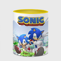 Кружка 3D Sonic Stories, цвет: 3D-белый + желтый — фото 2