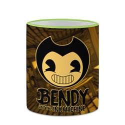 Кружка 3D Black Bendy, цвет: 3D-светло-зеленый кант — фото 2