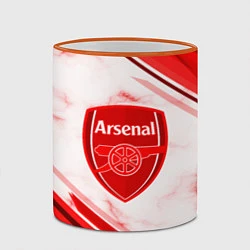 Кружка 3D Arsenal, цвет: 3D-оранжевый кант — фото 2