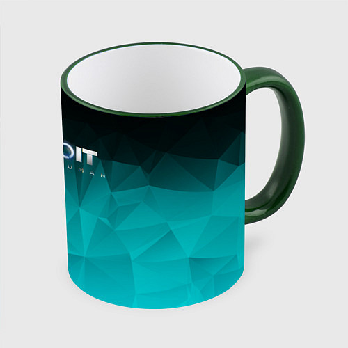 Кружка цветная Detroit: Become Human / 3D-Зеленый кант – фото 1