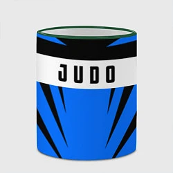 Кружка 3D Judo Fighter, цвет: 3D-зеленый кант — фото 2