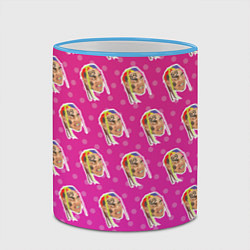 Кружка 3D 6IX9INE Pattern, цвет: 3D-небесно-голубой кант — фото 2