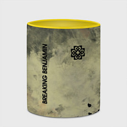 Кружка 3D Breaking Benjamin, цвет: 3D-белый + желтый — фото 2