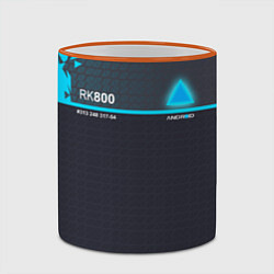 Кружка 3D Detroit: RK800, цвет: 3D-оранжевый кант — фото 2