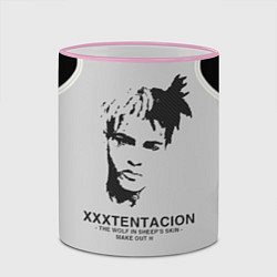 Кружка 3D XXXTentacion RIP, цвет: 3D-розовый кант — фото 2