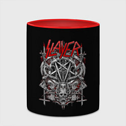 Кружка 3D Slayer: Hell Goat, цвет: 3D-белый + красный — фото 2