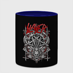 Кружка 3D Slayer: Hell Goat, цвет: 3D-белый + синий — фото 2