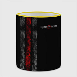 Кружка 3D God of War: Black Style, цвет: 3D-желтый кант — фото 2