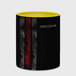 Кружка 3D God of War: Black Style, цвет: 3D-белый + желтый — фото 2